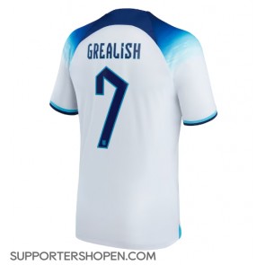 England Jack Grealish #7 Hemma Matchtröja VM 2022 Kortärmad